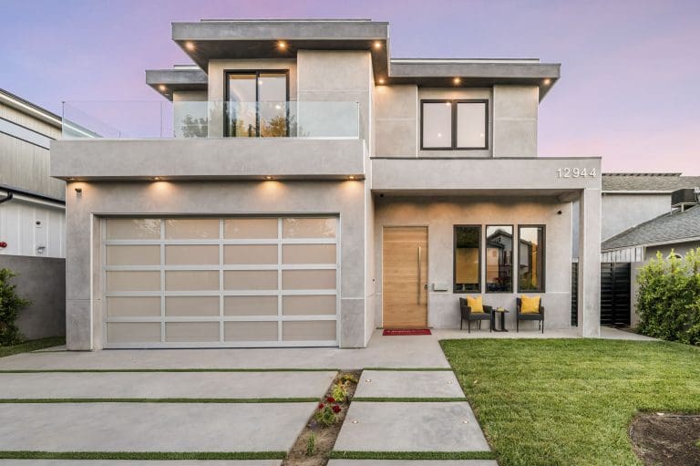 contemporary new house