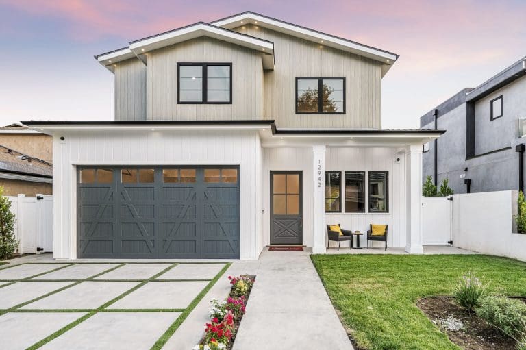 a contemporary new home