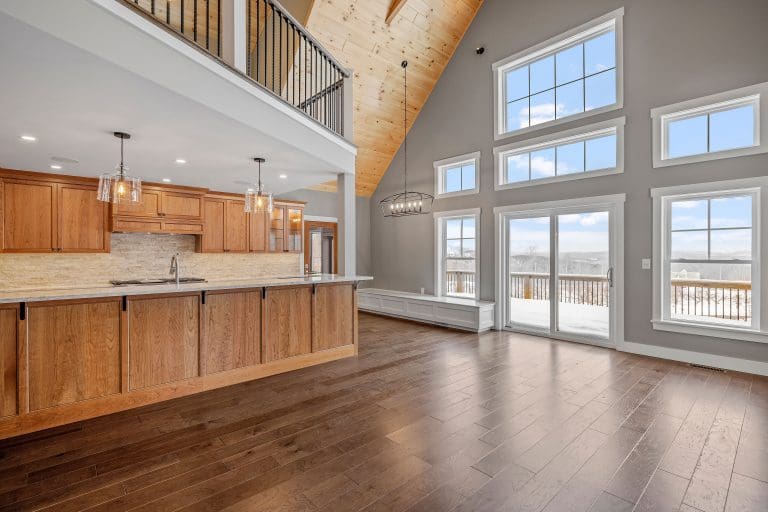 polished wooden floor
